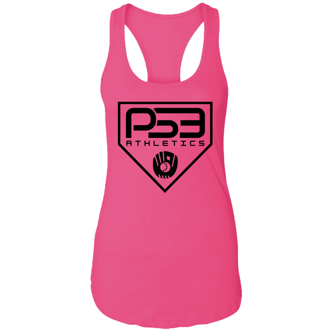 Black Plate Logo Ladies Ideal Racerback Tank