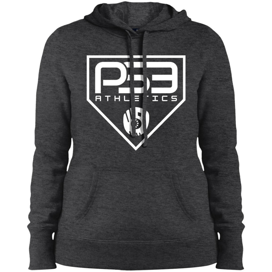 White Plate Logo Ladies' Pullover Hooded Sweatshirt