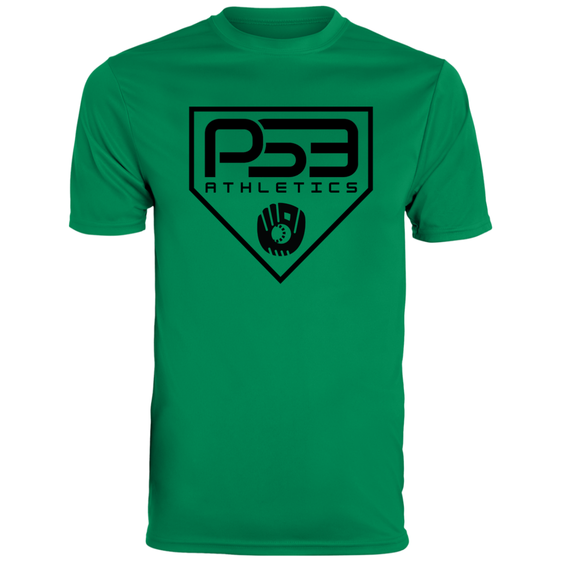 Black Plate Logo Men's Moisture-Wicking Tee