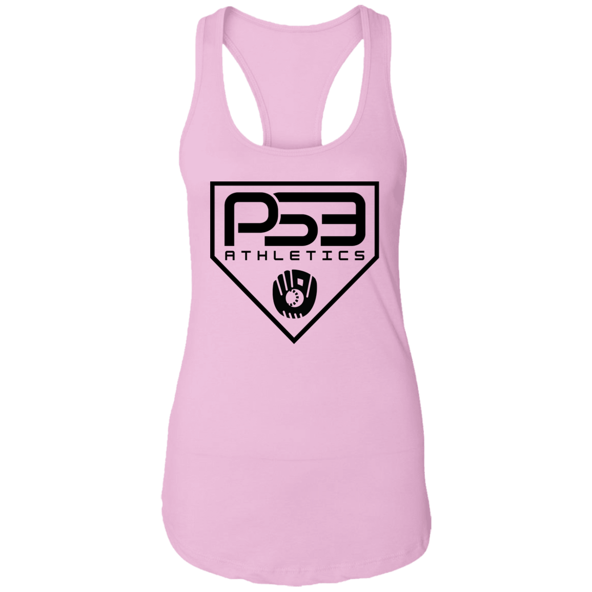 Black Plate Logo Ladies Ideal Racerback Tank