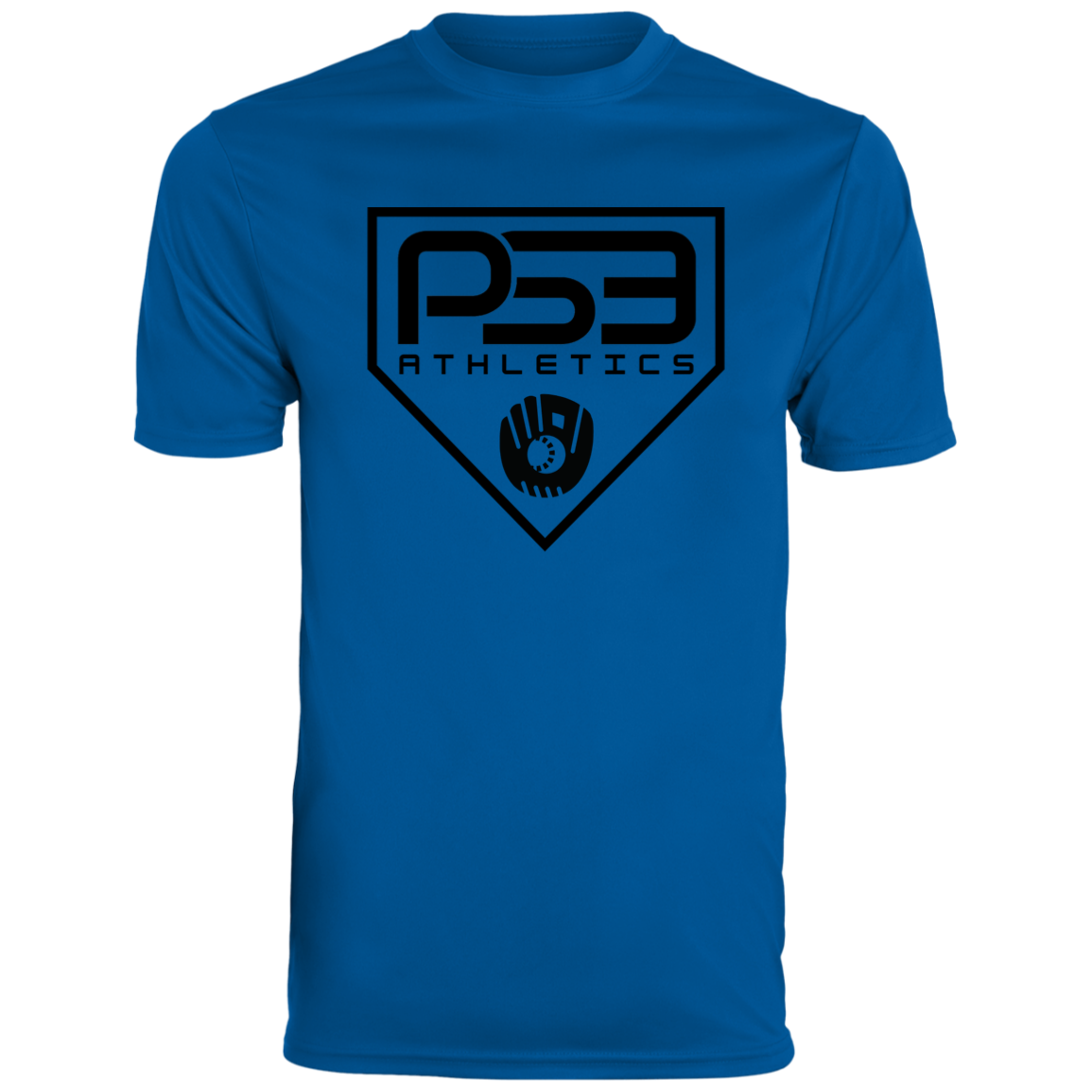 Black Plate Logo Men's Moisture-Wicking Tee