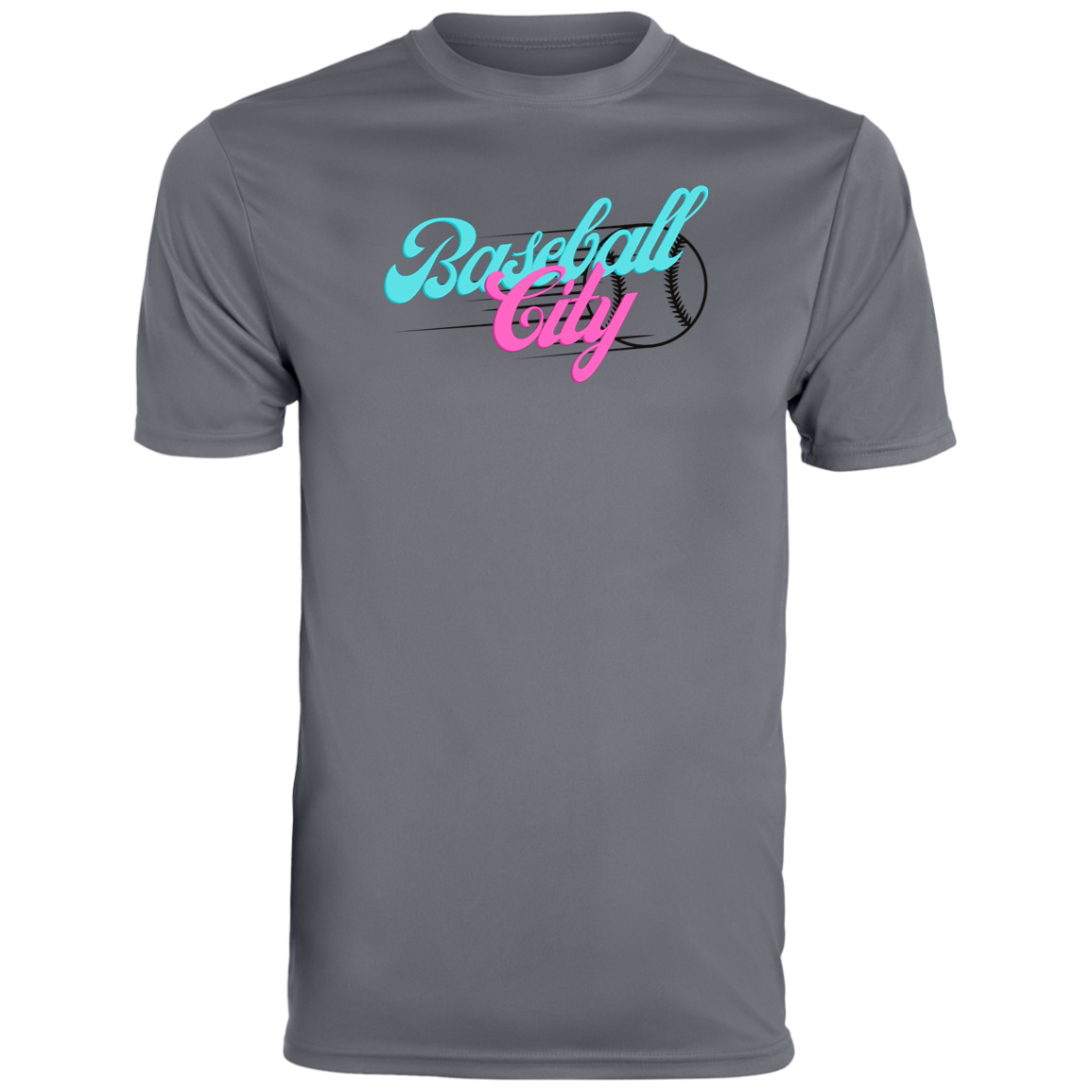 Baseball City Bright & Black Youth Moisture-Wicking Tee