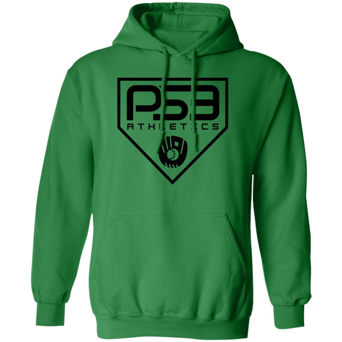 Black Plate Logo Pullover Hoodie