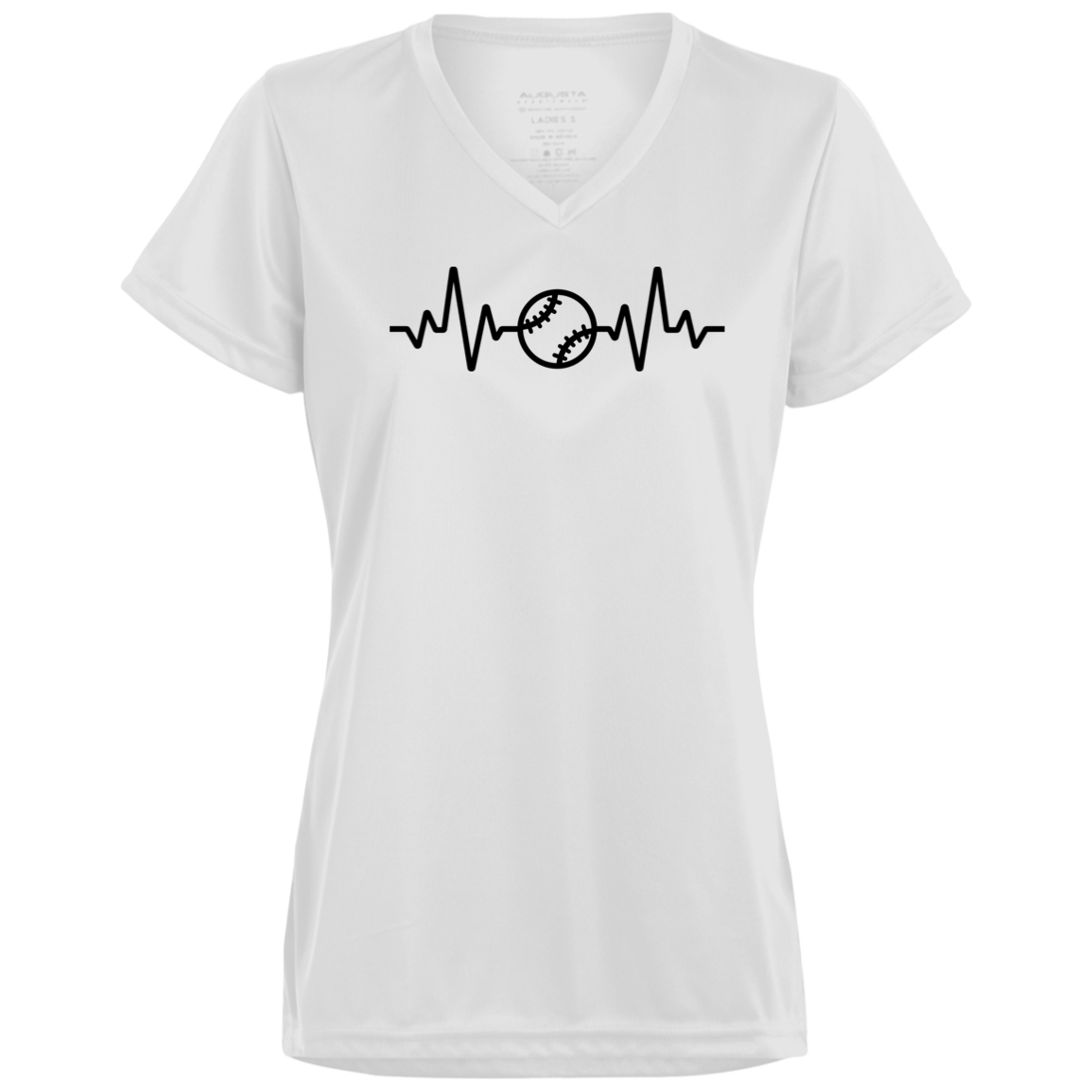 Baseball Life Ladies’ Moisture-Wicking V-Neck Tee