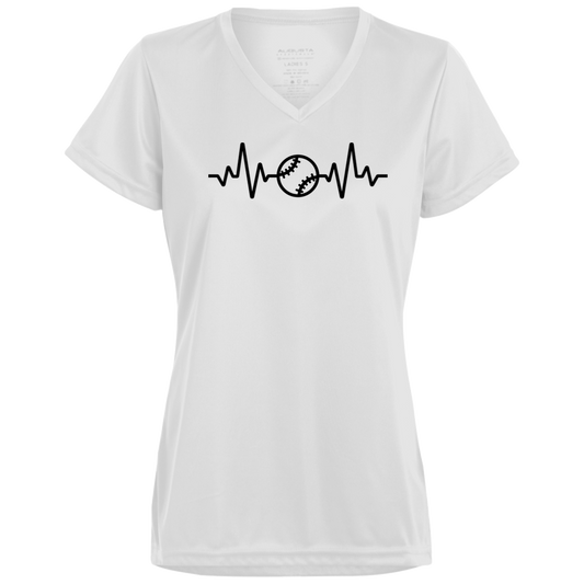 Baseball Life Ladies’ Moisture-Wicking V-Neck Tee