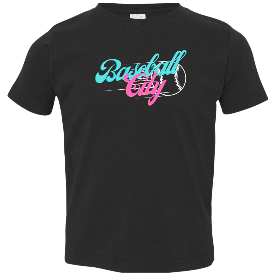 Baseball City Bright & White Toddler Jersey T-Shirt