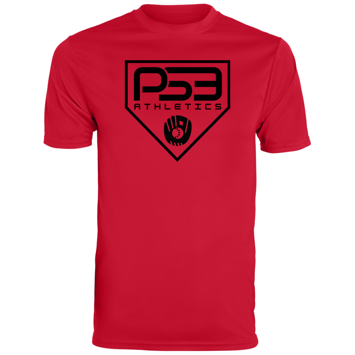 Black Plate Logo Youth Moisture-Wicking Tee