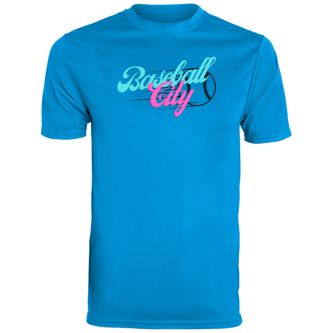 Baseball City Bright & Black Youth Moisture-Wicking Tee