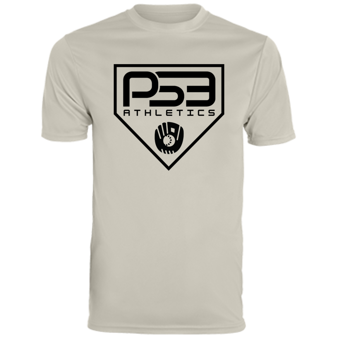 Black Plate Logo Men's Moisture-Wicking Tee