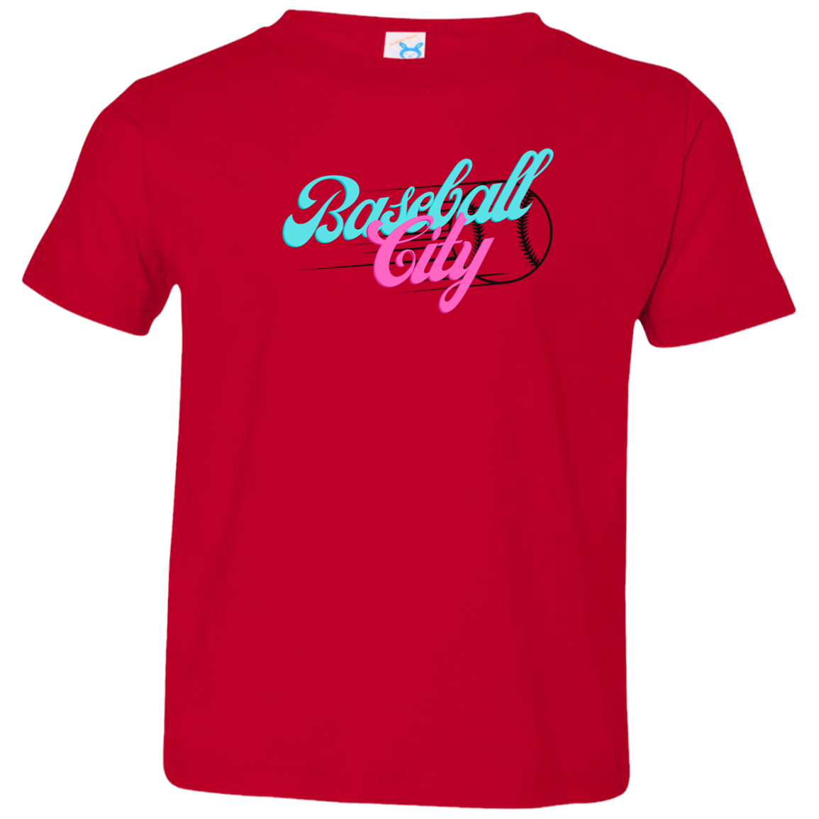 Baseball City Bright & Black Toddler Jersey T-Shirt