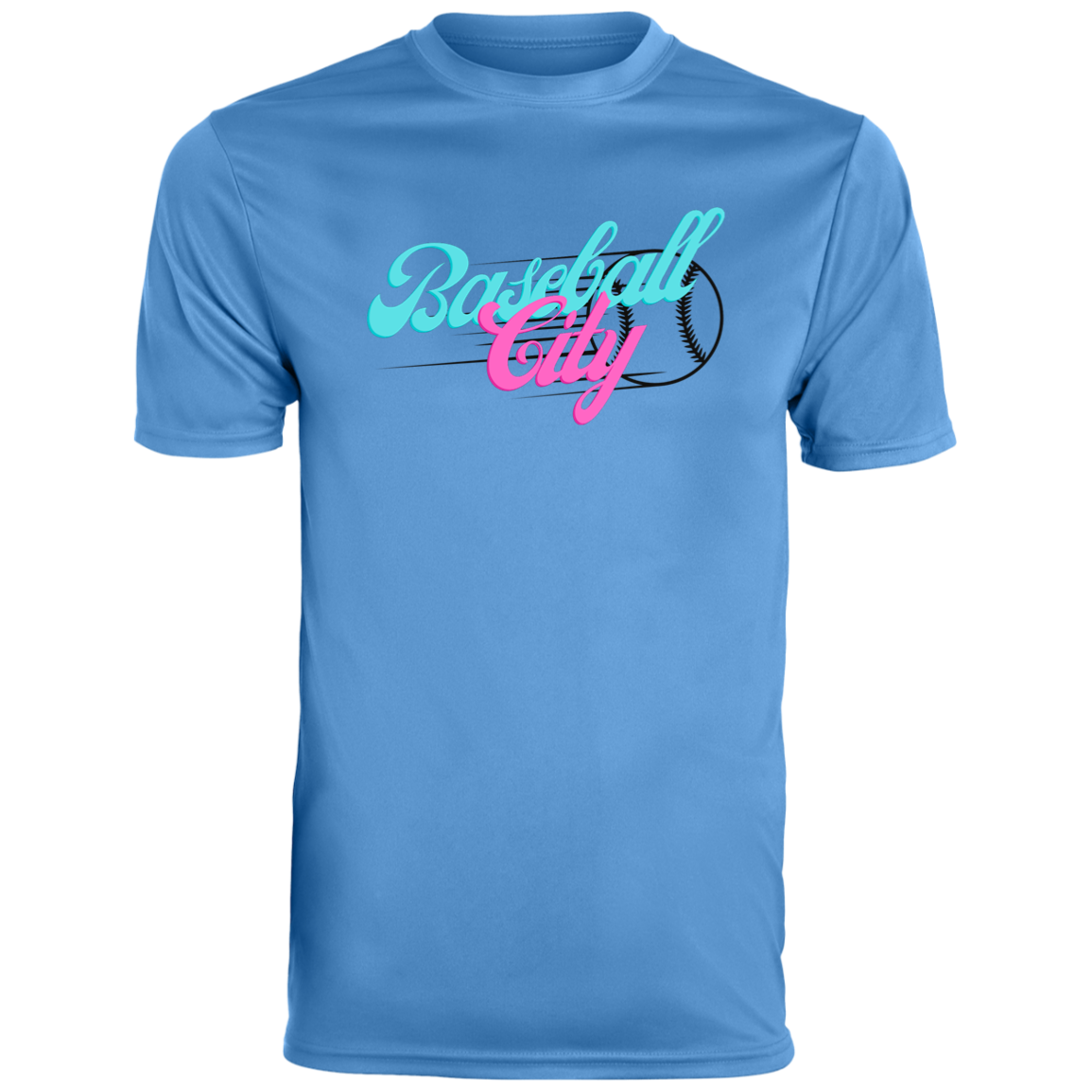 Baseball City Bright & Black Men's Moisture-Wicking Tee