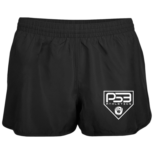 White Plate Logo Ladies' Wayfarer Running Shorts