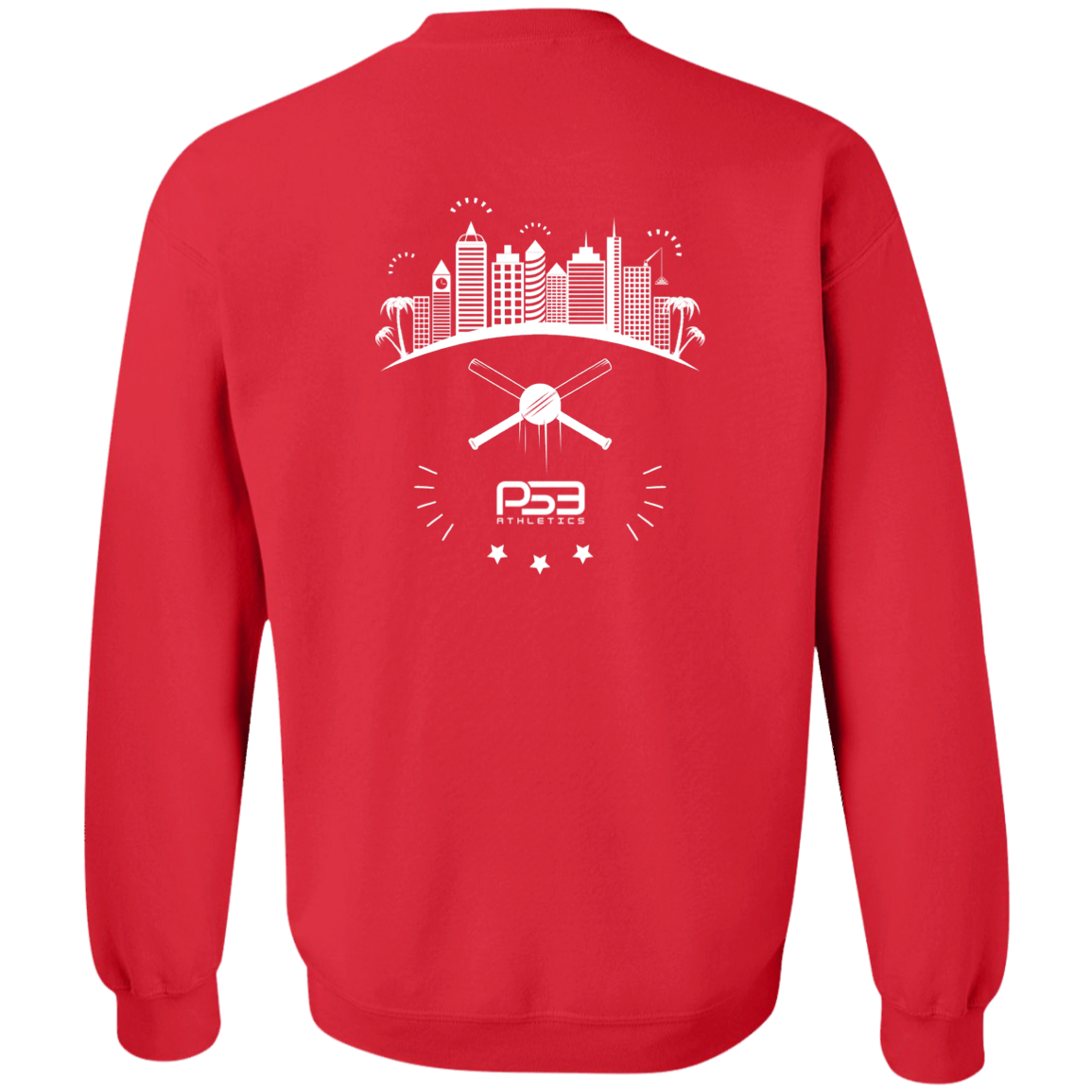 Baseball City Bright & White Youth Crewneck Sweatshirt