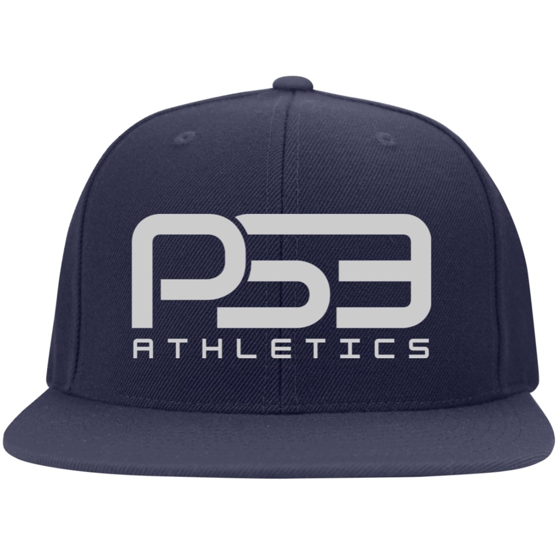 PS3 Classic Embroidered Flat Bill Twill Flexfit Cap