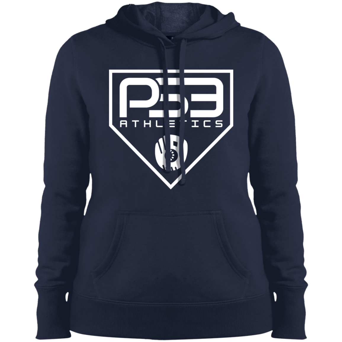 White Plate Logo Ladies' Pullover Hooded Sweatshirt