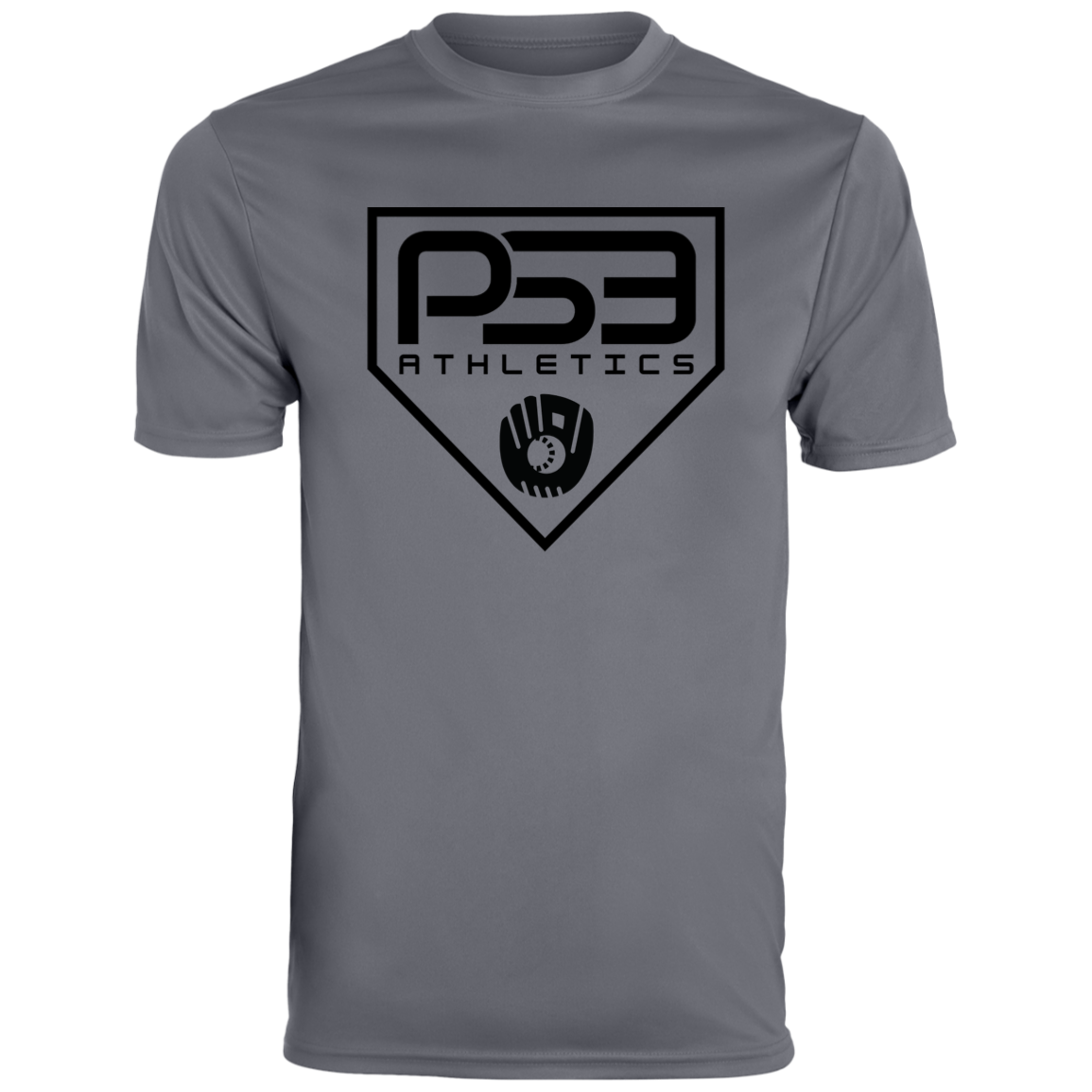Black Plate Logo Men's Moisture-Wicking Tee