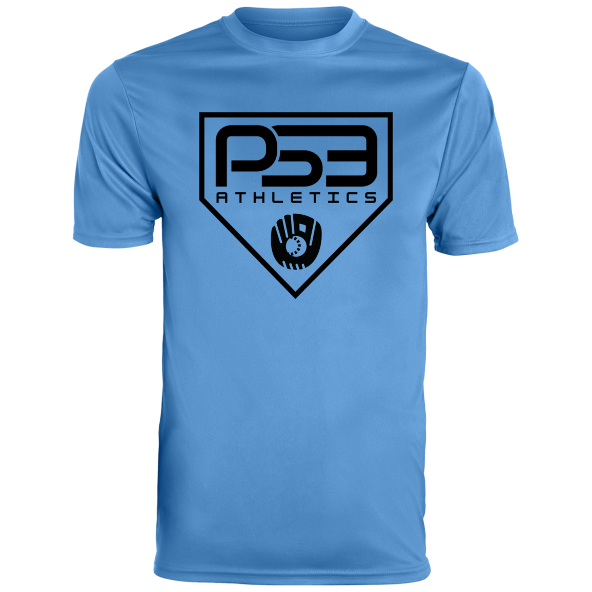 Black Plate Logo Men's Moisture-Wicking Tee
