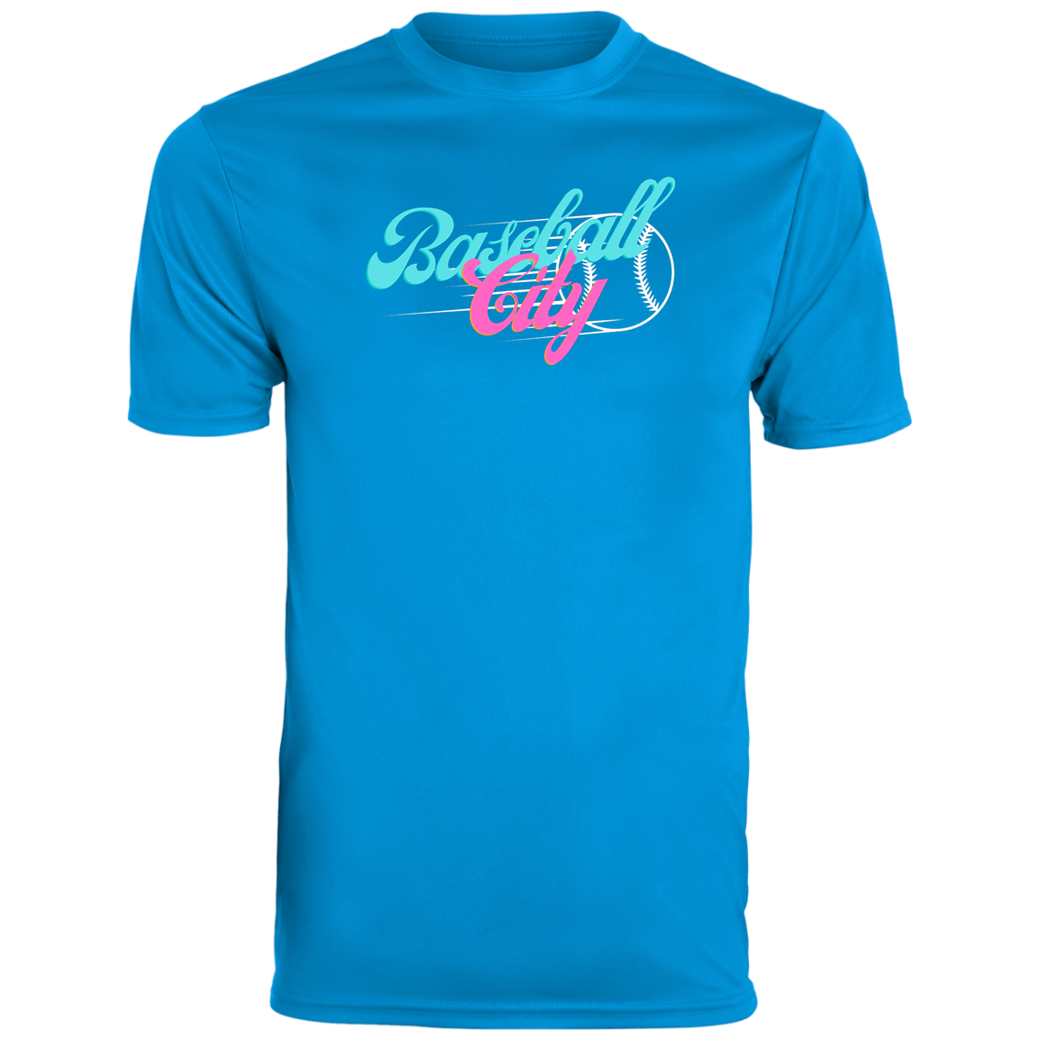 Baseball City Bright & White Youth Moisture-Wicking Tee