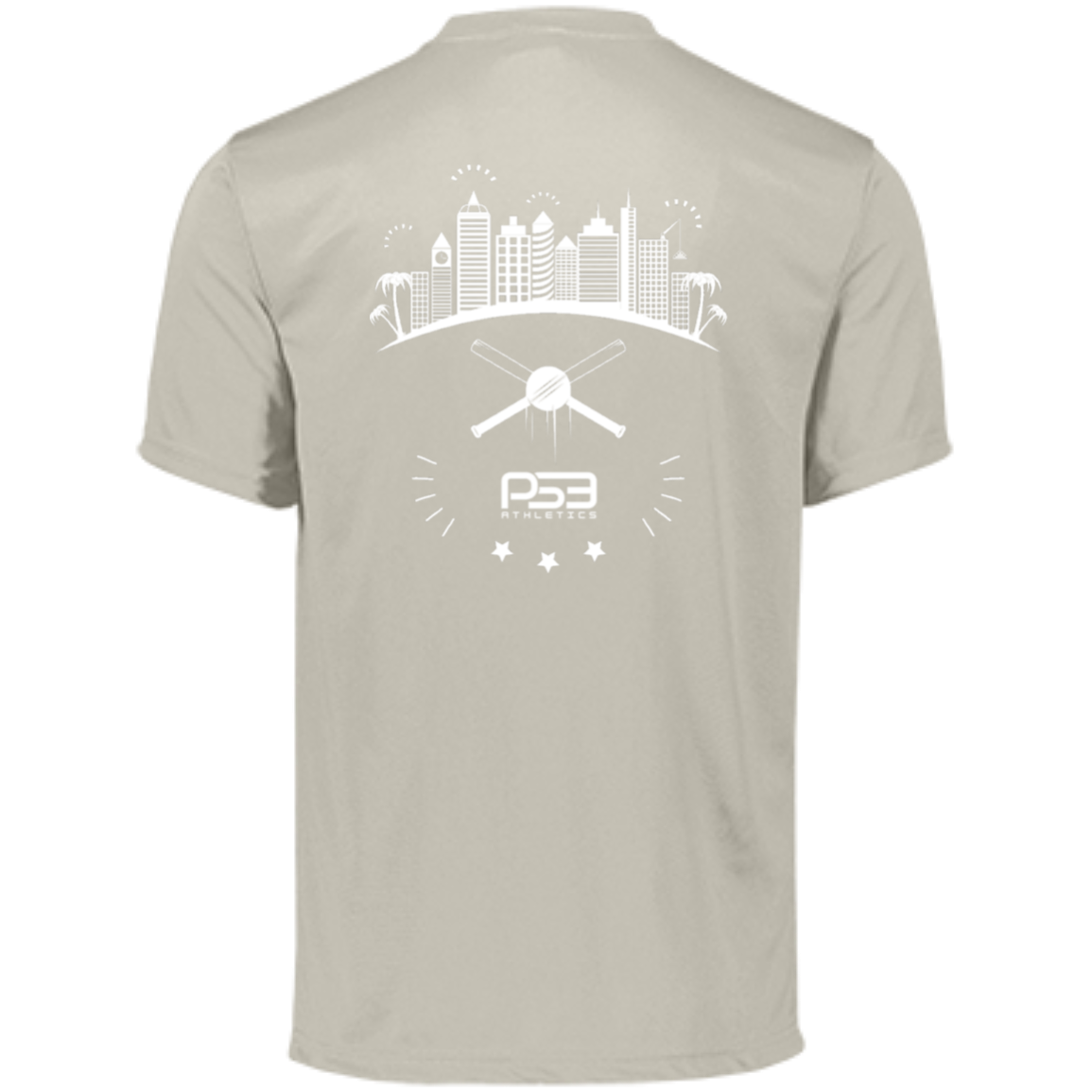 Baseball City Bright & White Men's Moisture-Wicking Tee