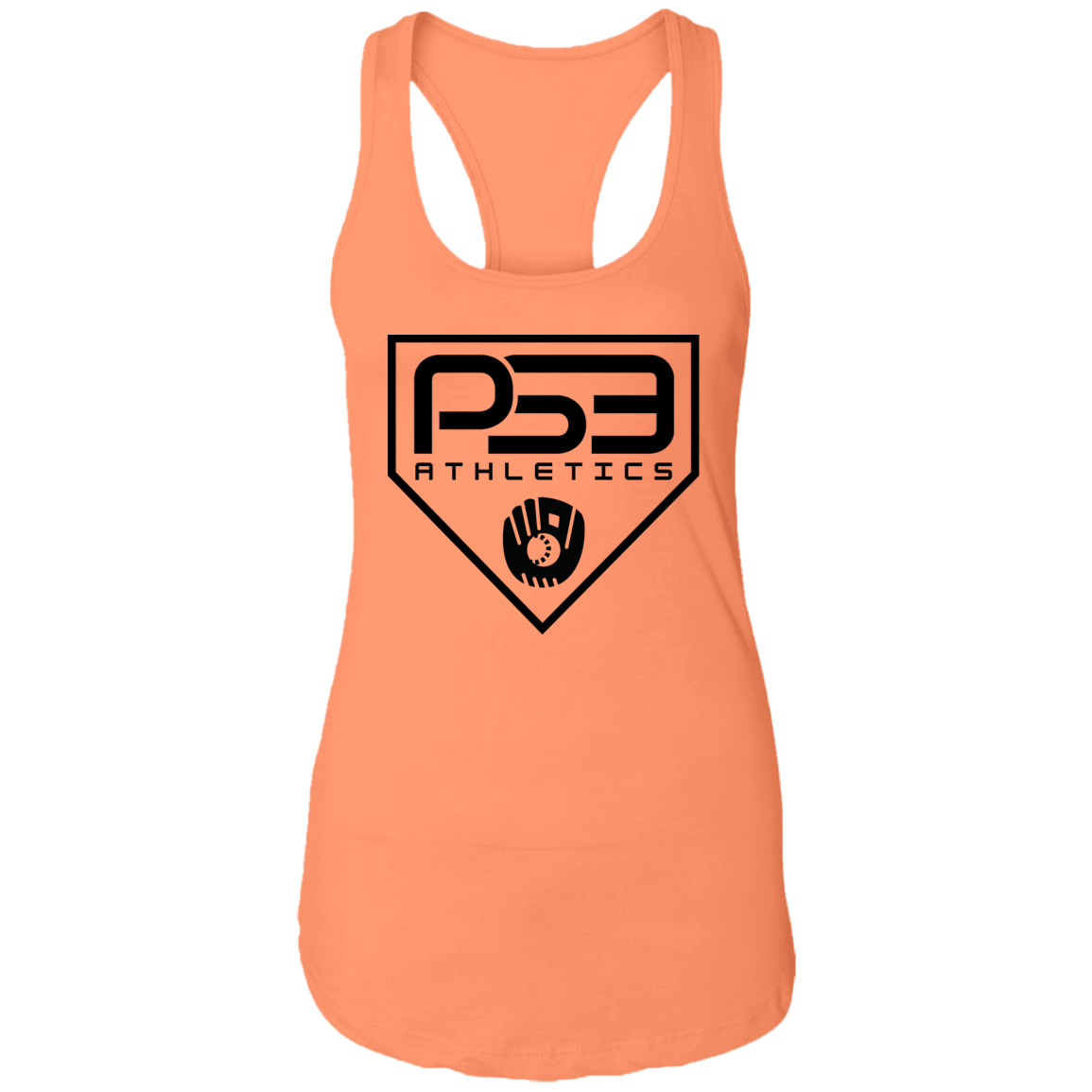 Black Plate Logo Ladies Ideal Racerback Tank