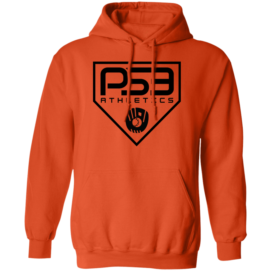 Black Plate Logo Pullover Hoodie