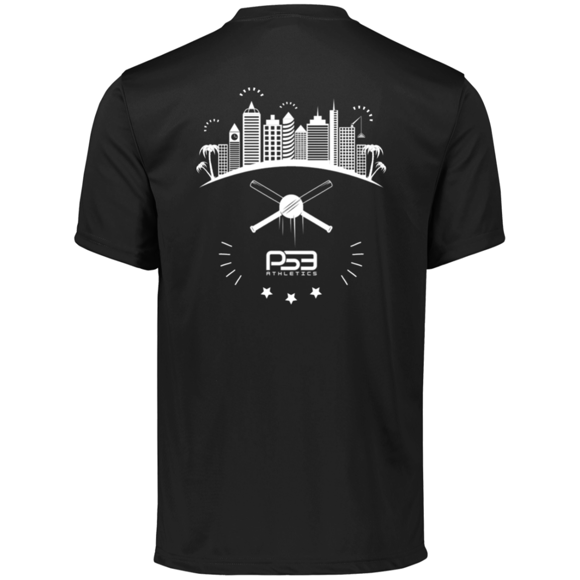 Baseball City Bright & White Men's Moisture-Wicking Tee