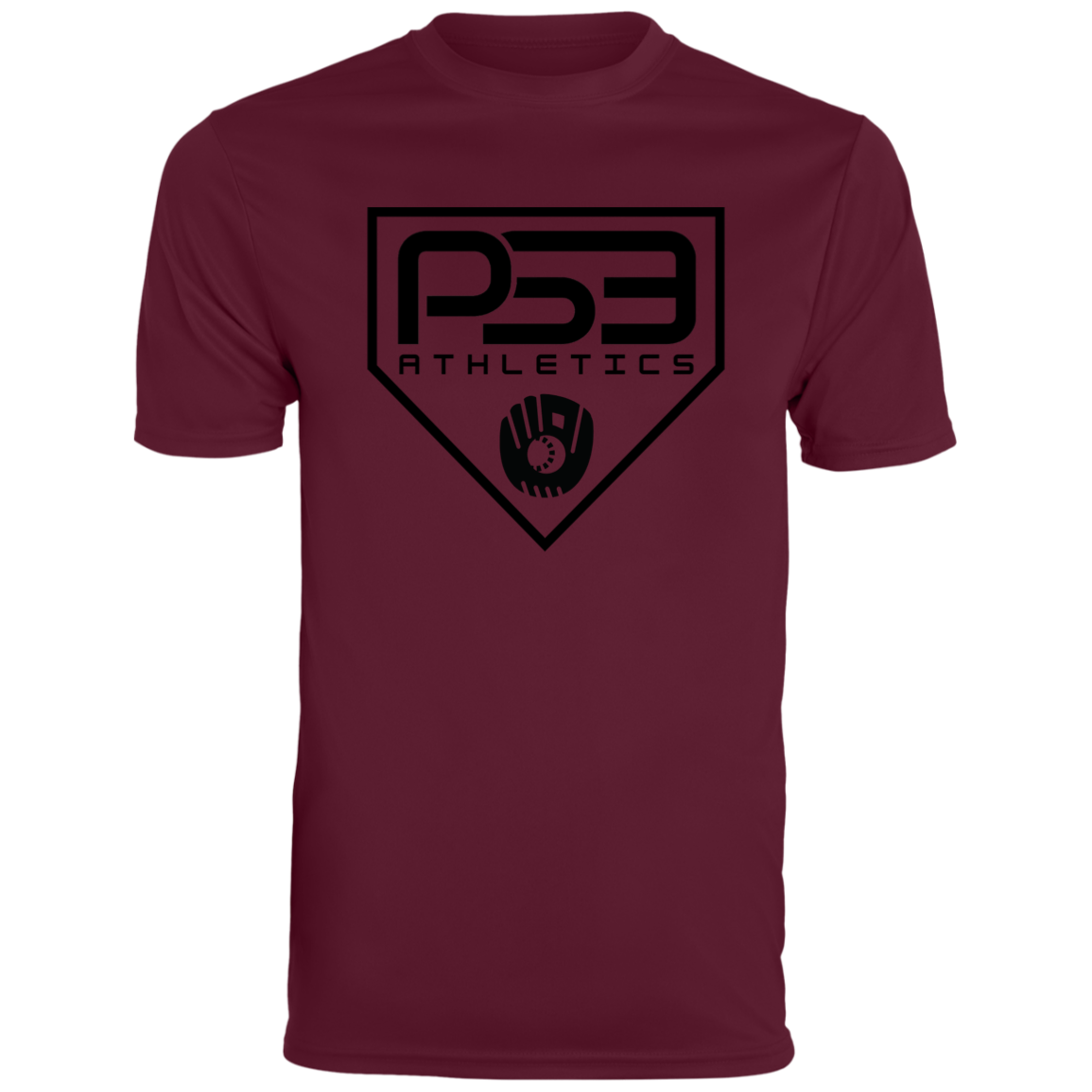 Black Plate Logo Men's Moisture-Wicking Tee