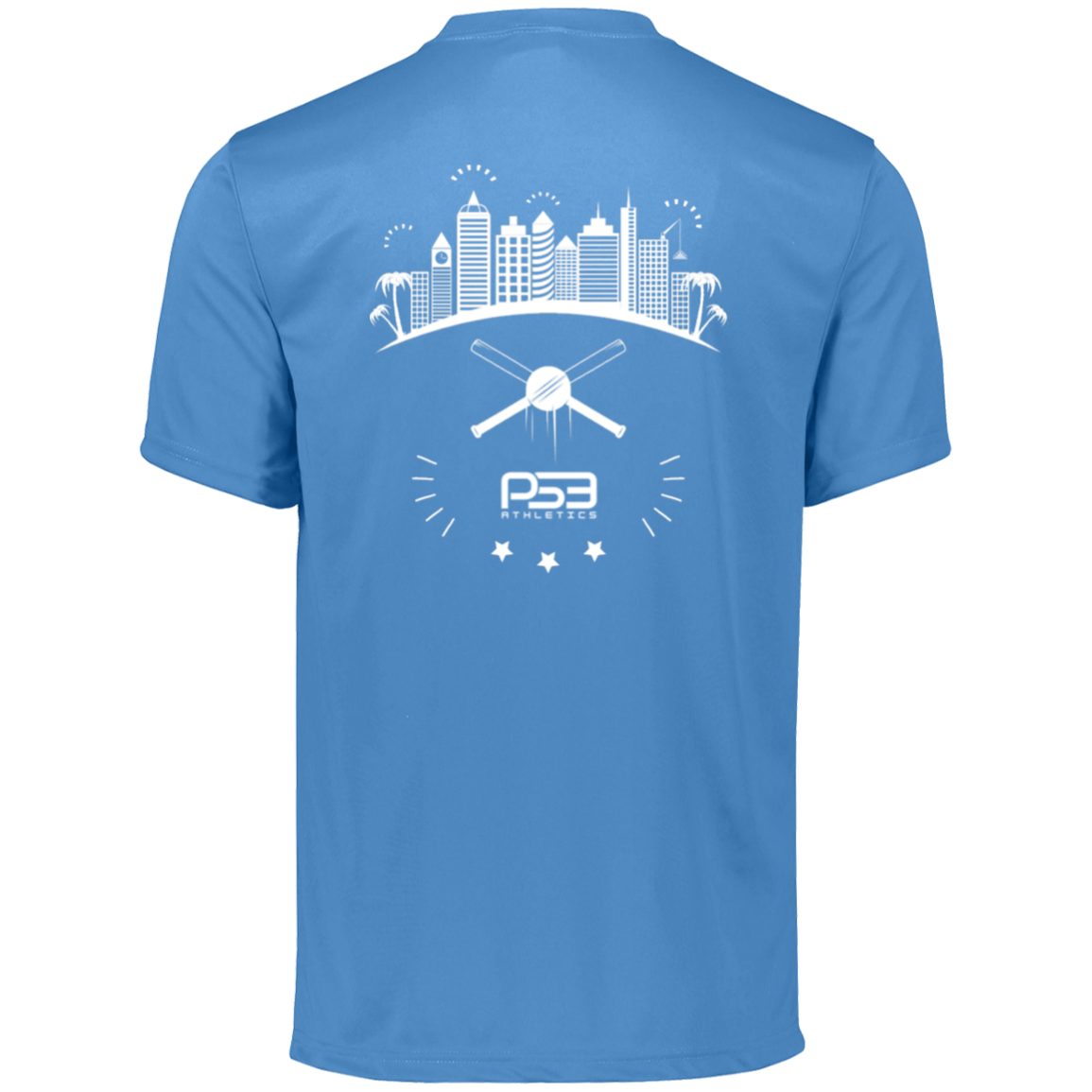 Baseball City Bright & White Men's Moisture-Wicking Tee