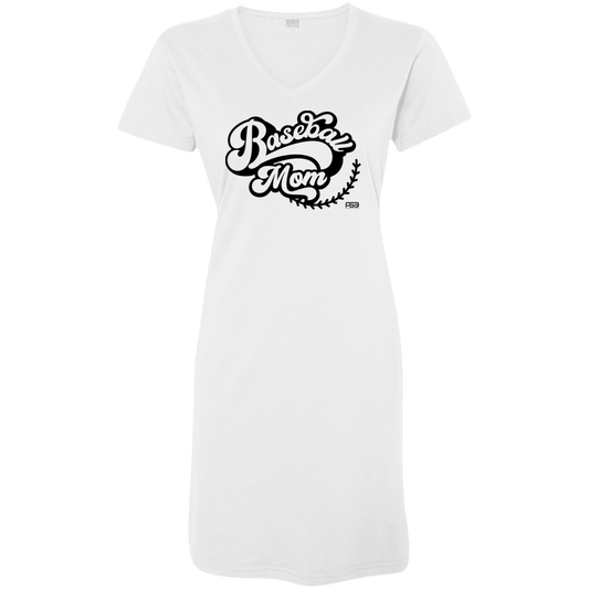 Baseball Mom Ladies' V-Neck Fine Jersey Cover-Up