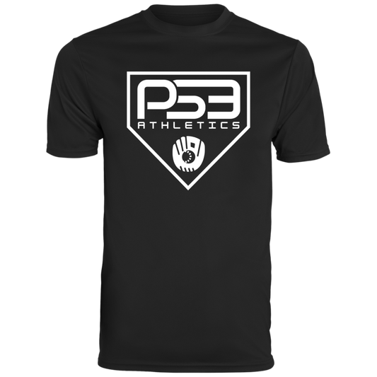 White Plate Logo Men's Moisture-Wicking Tee