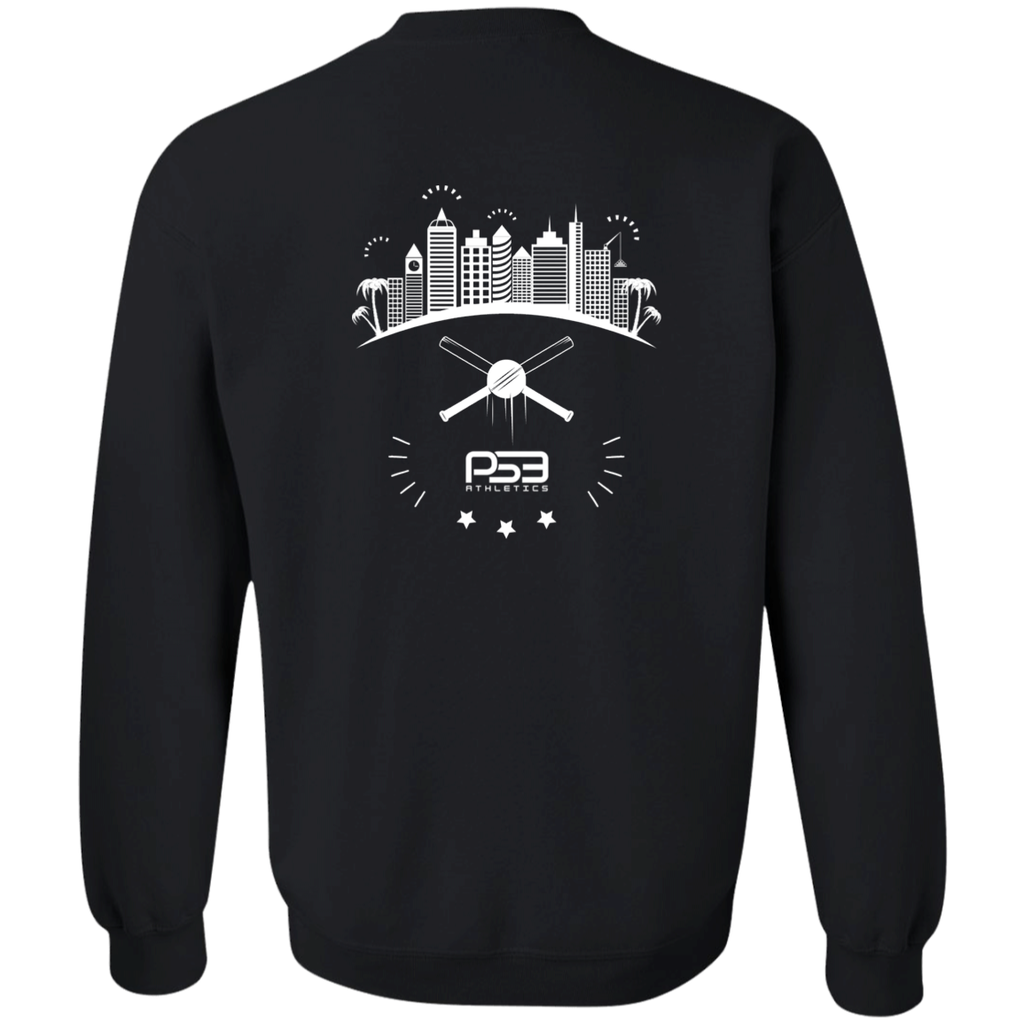 Baseball City Bright & White Youth Crewneck Sweatshirt