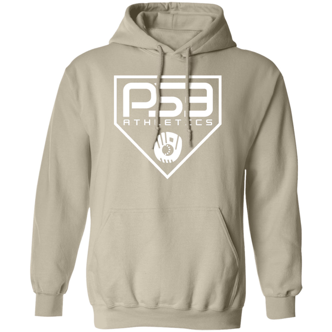 White Plate Logo Pullover Hoodie
