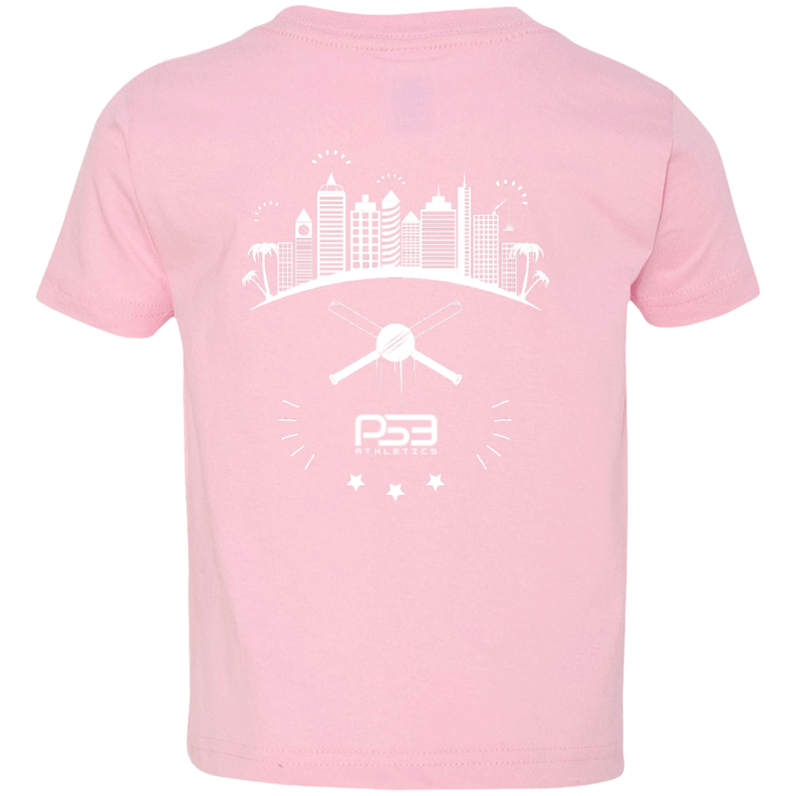 Baseball City Bright & White Toddler Jersey T-Shirt