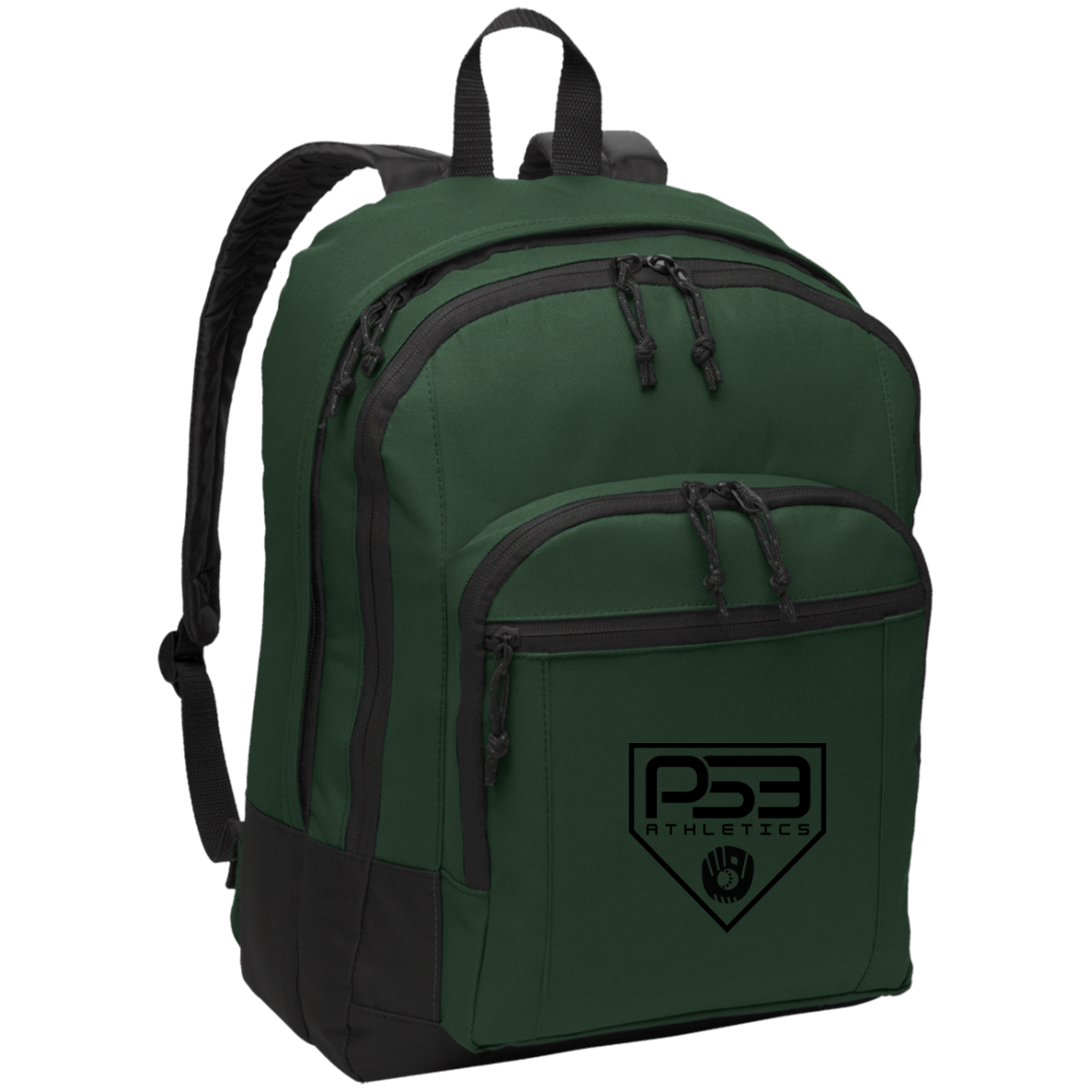 Black Plate Logo Basic Backpack