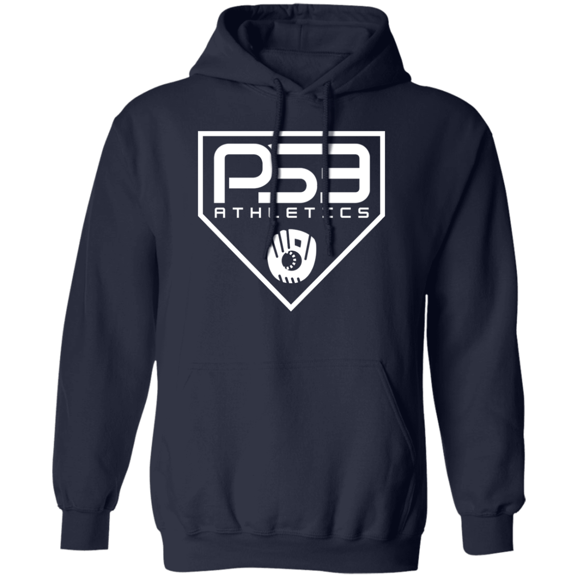 White Plate Logo Pullover Hoodie