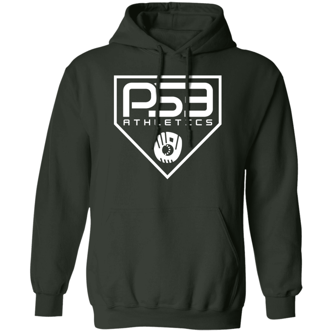 White Plate Logo Pullover Hoodie