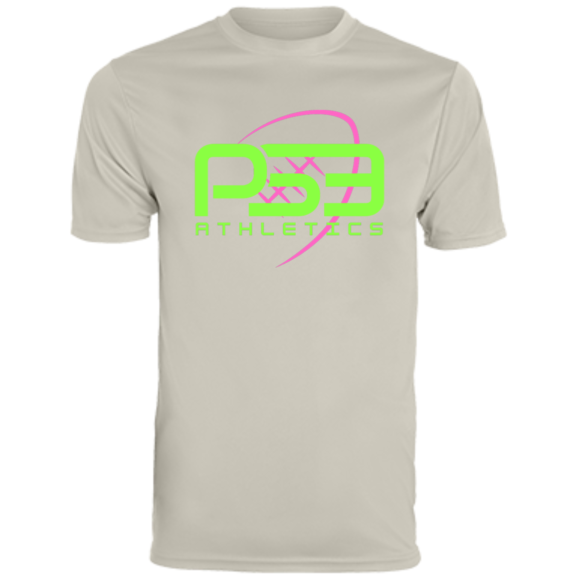 Green/Pink Football Men's Moisture-Wicking Tee