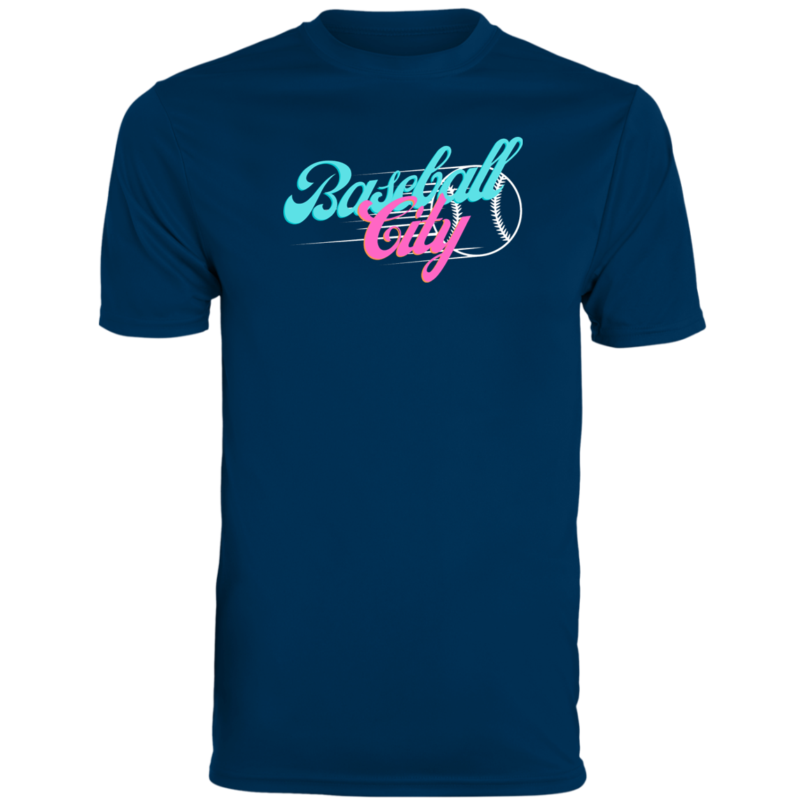 Baseball City Bright & White Youth Moisture-Wicking Tee
