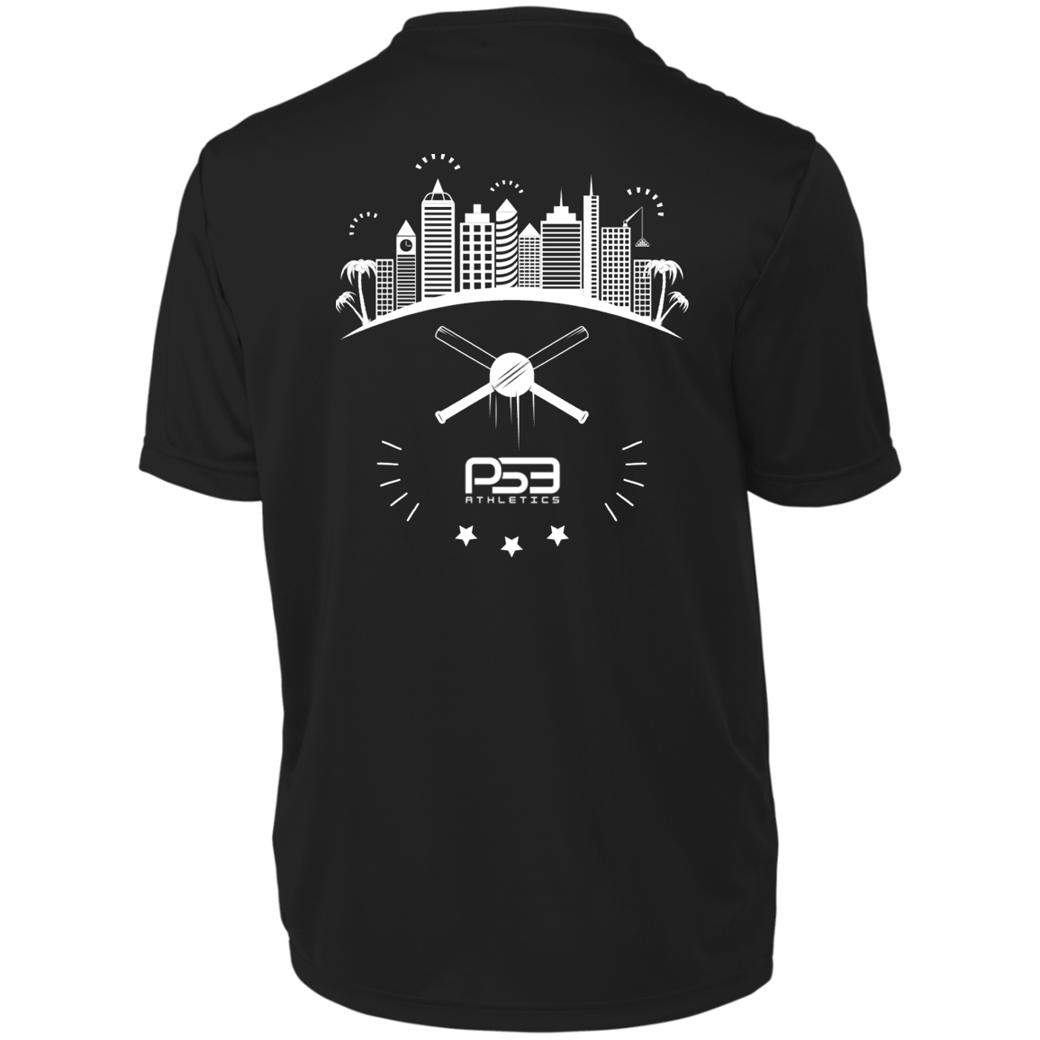 Baseball City Bright & White Youth Moisture-Wicking Tee