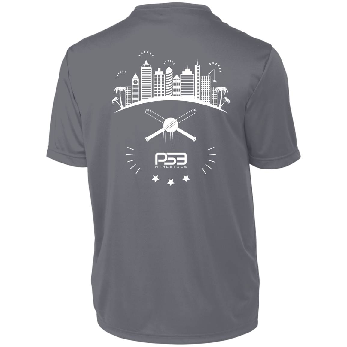 Baseball City Bright & White Youth Moisture-Wicking Tee