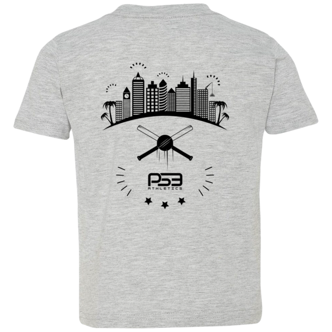 Baseball City Bright & Black Toddler Jersey T-Shirt