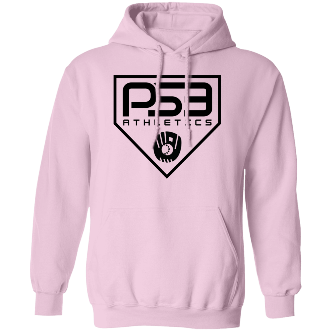 Black Plate Logo Pullover Hoodie