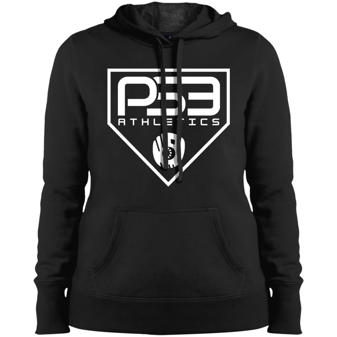 White Plate Logo Ladies' Pullover Hooded Sweatshirt