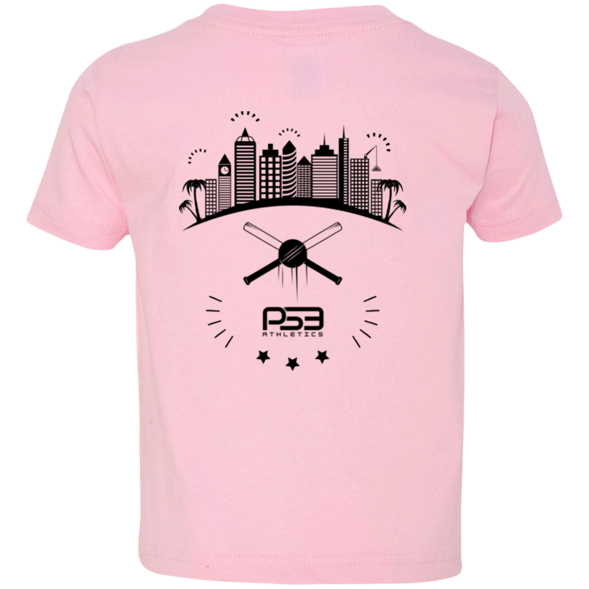 Baseball City Bright & Black Toddler Jersey T-Shirt