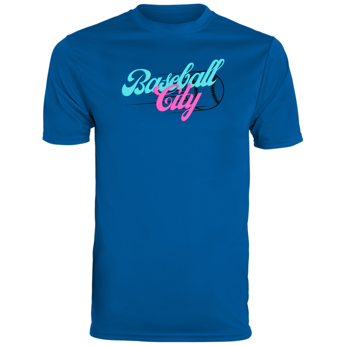 Baseball City Bright & Black Youth Moisture-Wicking Tee