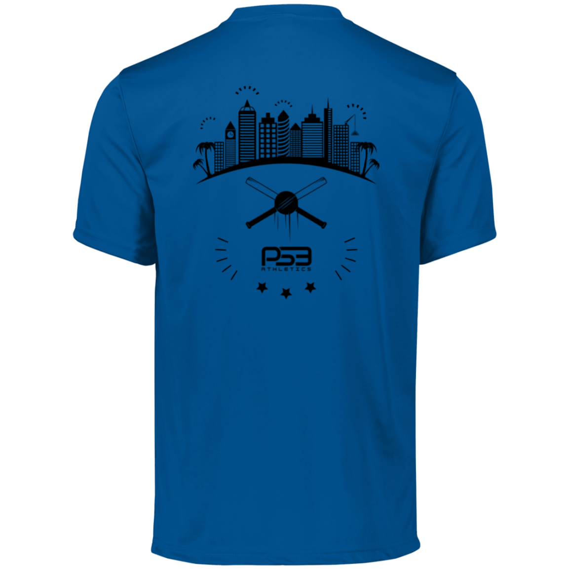 Baseball City Bright & Black Men's Moisture-Wicking Tee