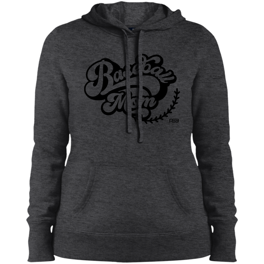 Baseball Mom Ladies' Pullover Hooded Sweatshirt