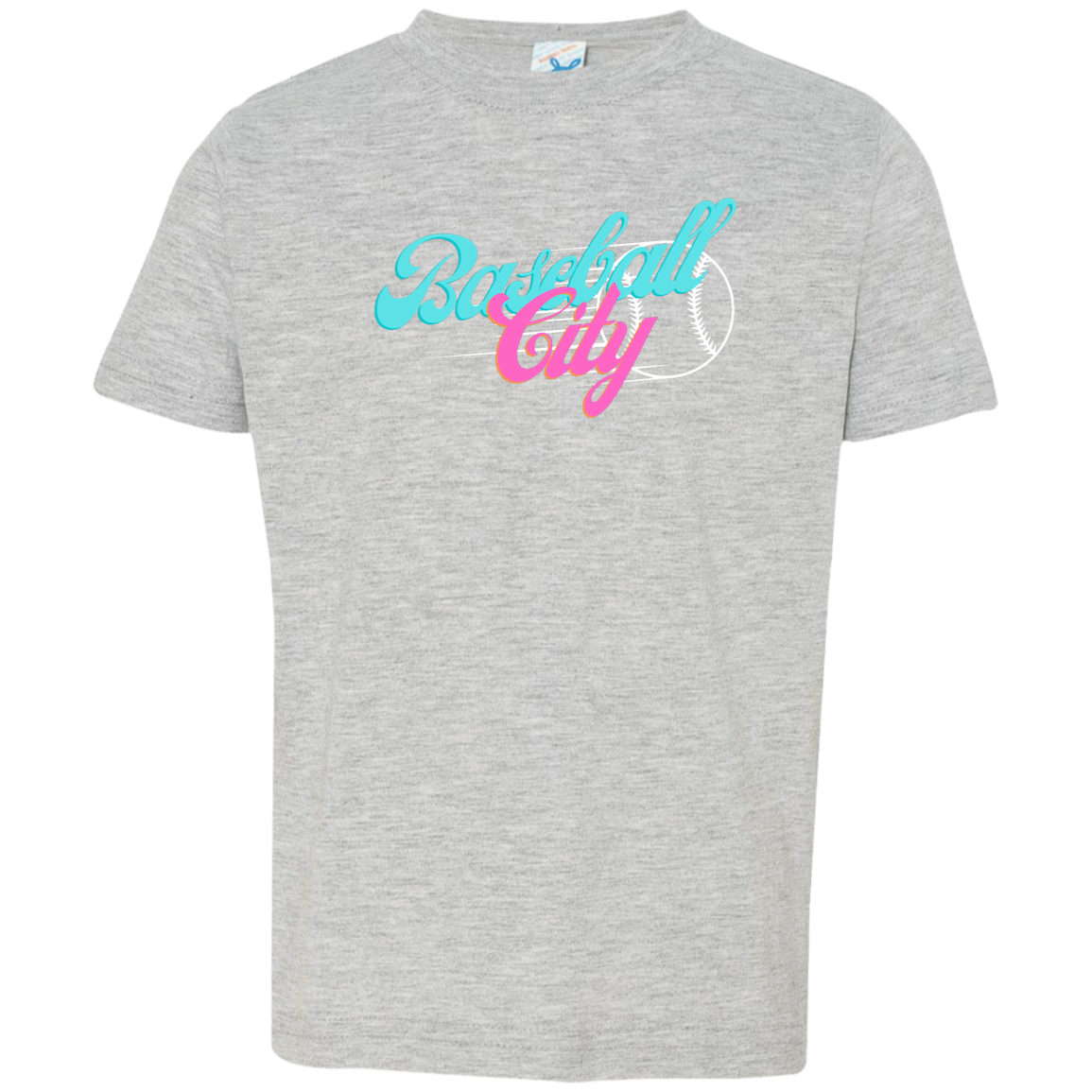 Baseball City Bright & White Toddler Jersey T-Shirt