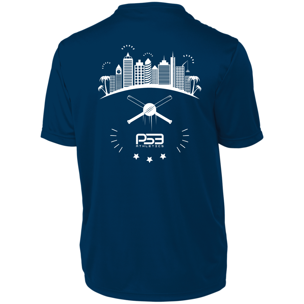Baseball City Bright & White Youth Moisture-Wicking Tee
