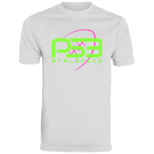 Green/Pink Football Men's Moisture-Wicking Tee